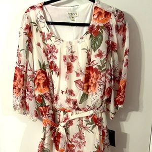 Floral 16W knee length dress